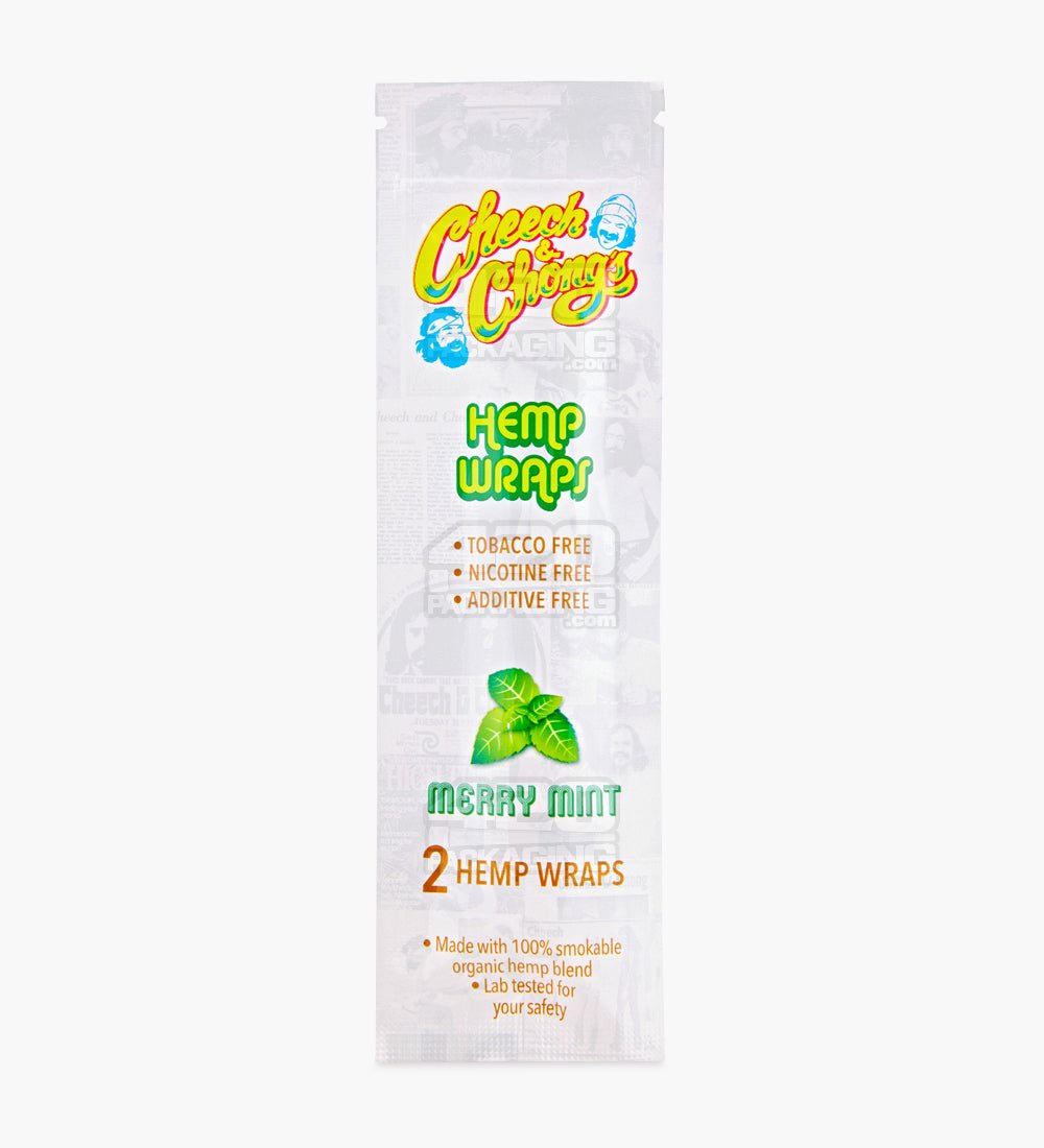 Cheech & Chong's Merry Mint Organic Hemp Blunt Wraps - 25/Box - 2