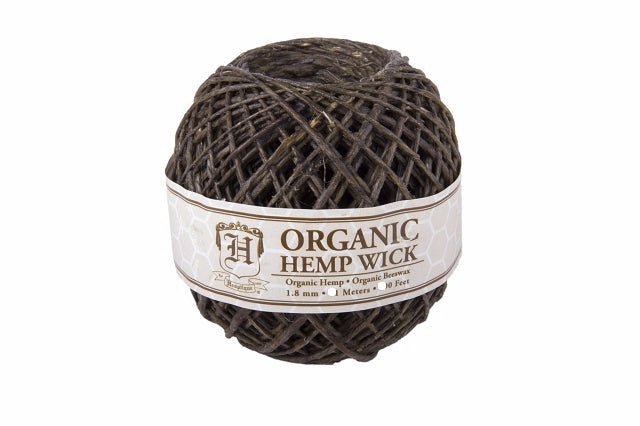 Organic Beeswaxed Hemp Wick 1.8mm-200 ft - 1
