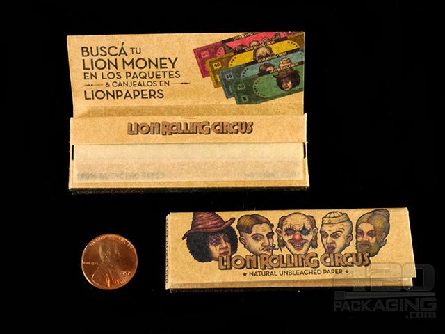 Lion Rolling Circus Unbleached 1 1-4" Papers 25/Box - 2