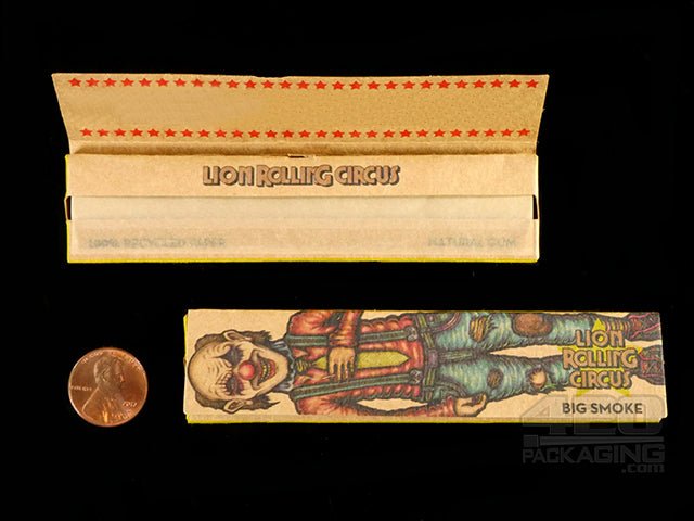 Lion Rolling Circus Unbleached King Size Rolling Papers 50/Box - 3