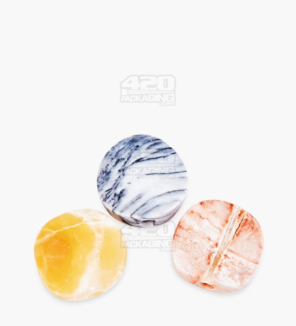 Marble Smoking Stone Joint Holder | Assorted - 1.5in Diameter - 1