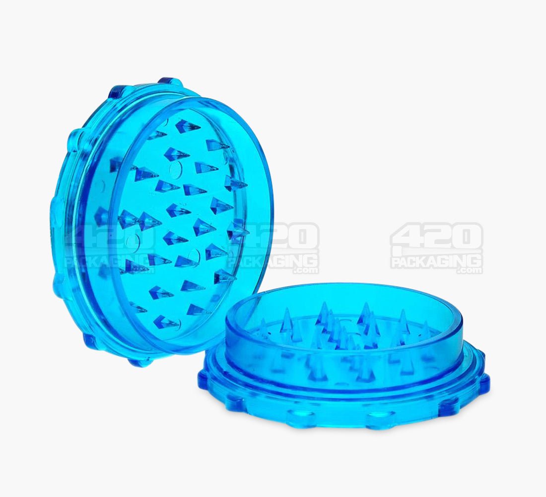 2 Piece 70mm Assorted Light Plastic Grinders 100/Box - 4