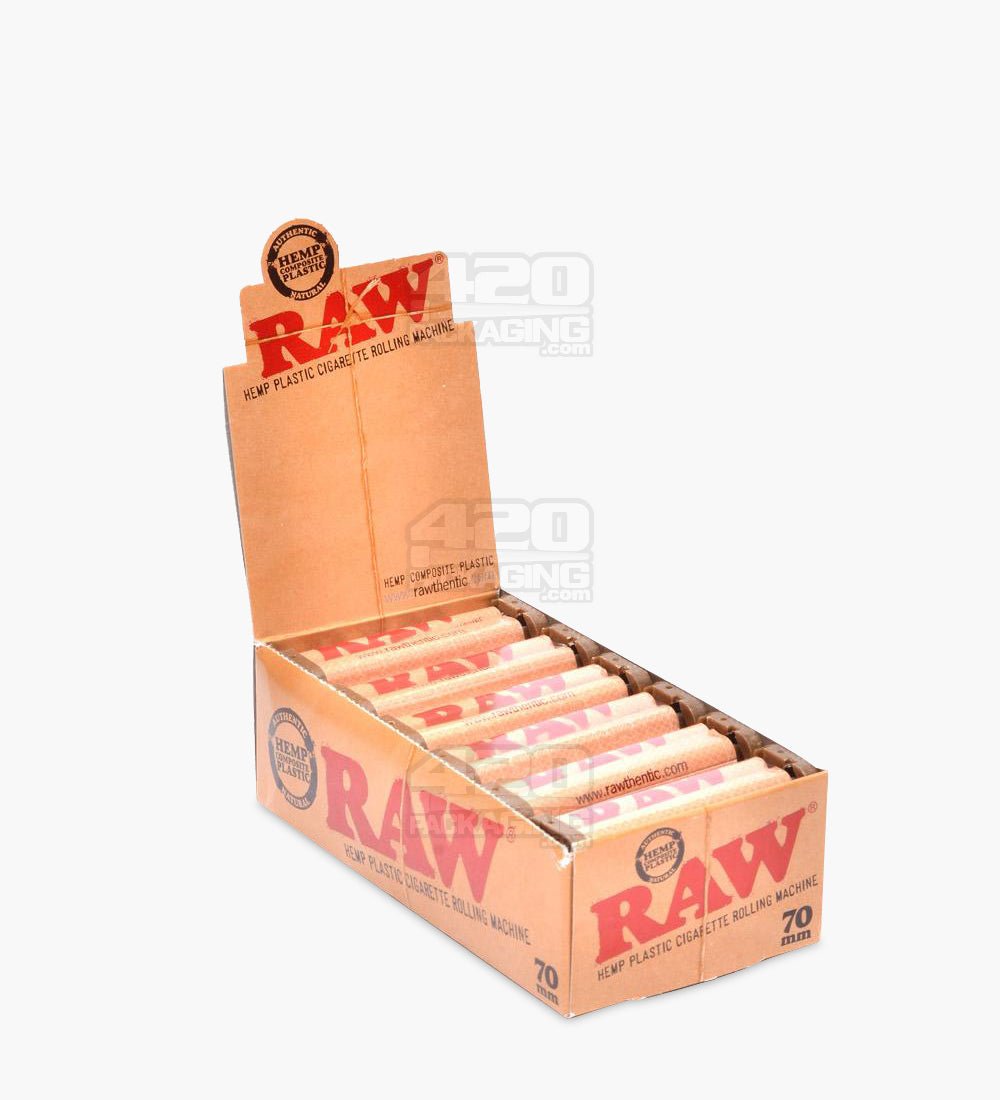 RAW 70mm Rolling Paper Hemp Plastic Rolling Machine 1/Box - 1