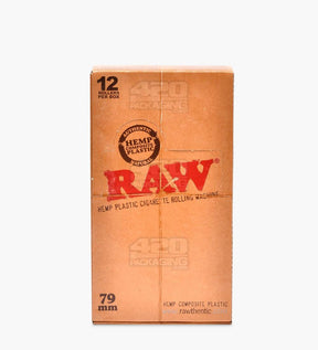 RAW 79mm Rolling Paper Hemp Plastic Rolling Machine 12/Box - 2