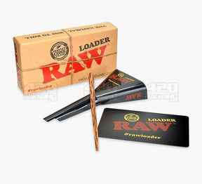 RAW 98 Special and King Sized Cone Loader w/ Scraping Card & Bamboo Poker - 3