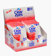 CLEAR EYES 'Retail Display' Redness Relief Eye Drops | 8hr Comfort - Fast Acting - 12/Box - 1