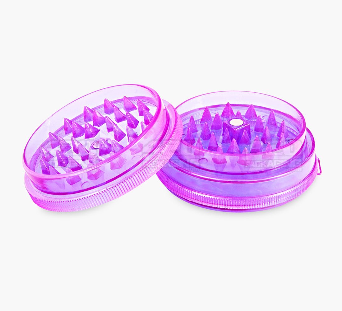 3 Piece 60mm Assorted Magnetic Plastic Grinders w/ Storage 50/Box - 2