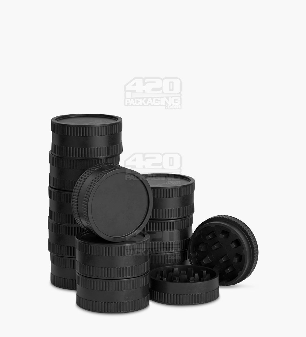 Biodegradable 55mm Black Thick Wall Grinder 12/Box - 2