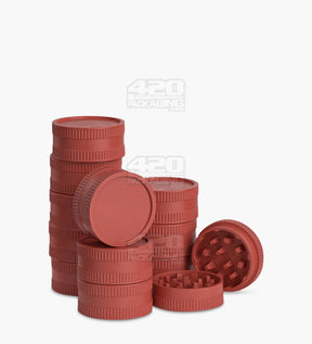 Biodegradable 55mm Red Thick Wall Grinder 12/Box - 2