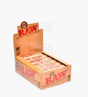 RAW 110mm Rolling Paper Hemp Plastic Rolling Machine 12/Box - 1