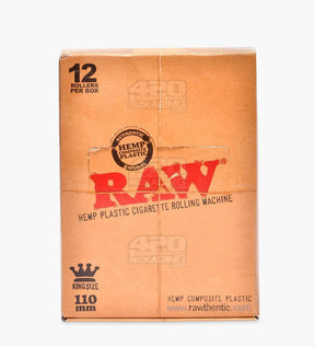 RAW 110mm Rolling Paper Hemp Plastic Rolling Machine 12/Box - 2