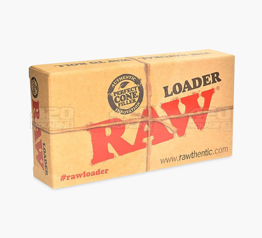 RAW 1 1/4 Size Lean Cone Loader w/ Scraping Card & Bamboo Poker 12/Box - 4