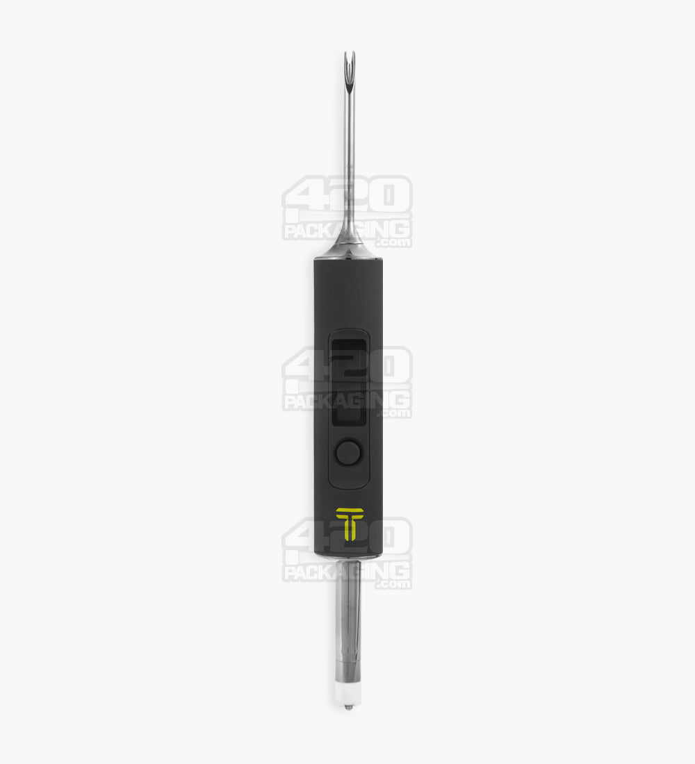 6.5" Black Glass Terpometer Temperature Indicating Thermoeter Dab Tool w/ USB Cable - 7