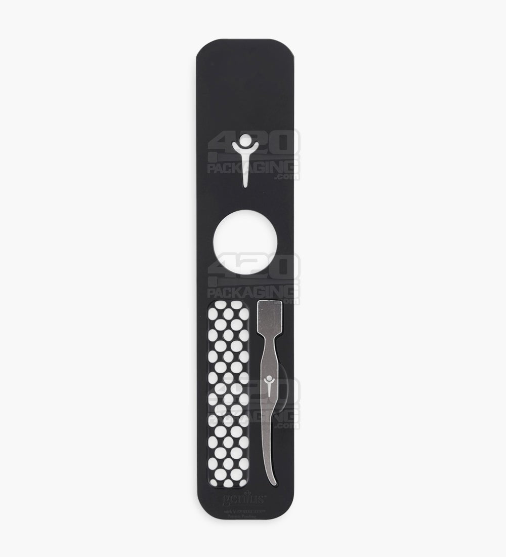 Genius Pipe x V-SYNDICATE Black Built-In Metal Grinder Slider w/ Dab Tool - 1