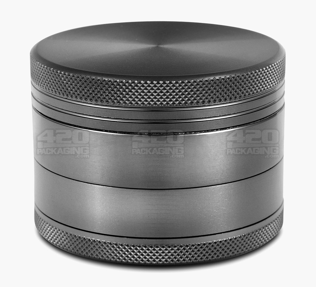 4 Piece 55mm Grey Magnetic CNC Aluminum Metal Grinder w/ Catcher