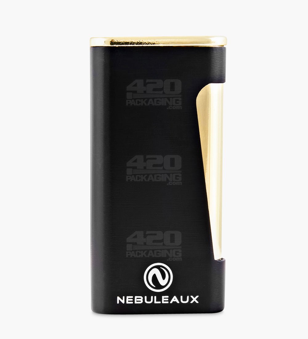 2.5" Nebuleaux Black Torch Butane Lighter w/ Adjustable Blue Flame - 1