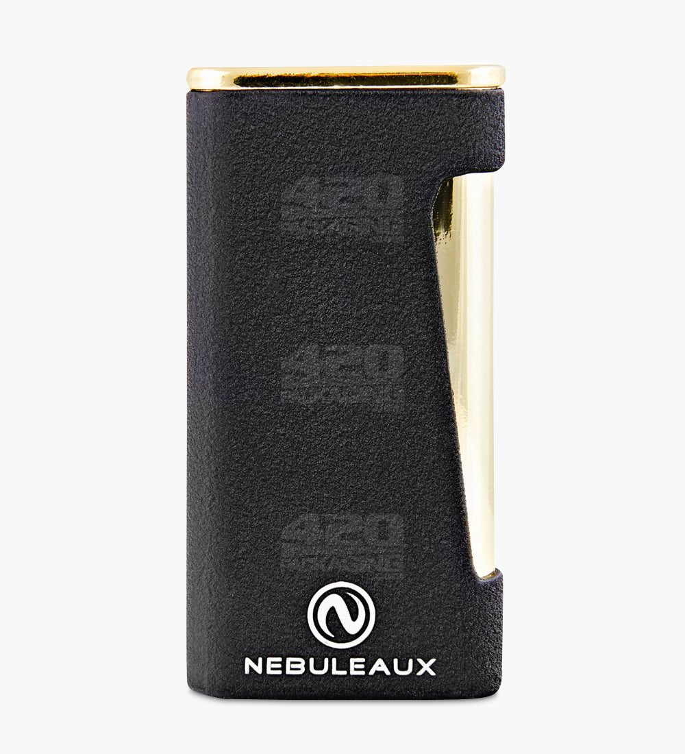 2.5" Nebuleaux Matte Black Butane Torch Lighter w/ Adjustable Blue Flame - 1