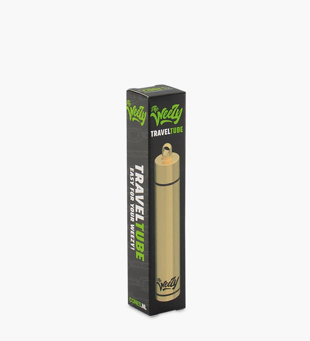 115mm Gold The Weezy Aluminum Travel Tube With Lanyard - 4