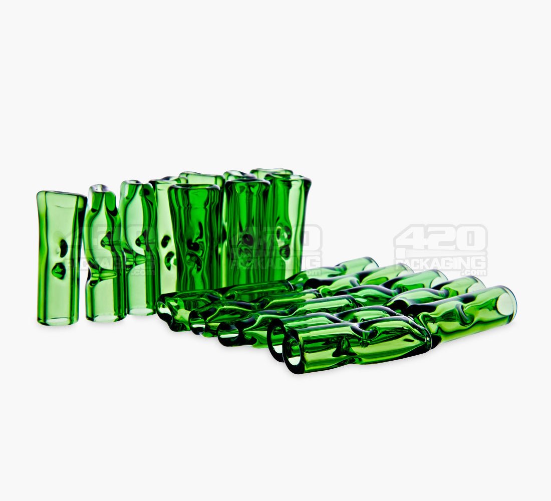 Green Glass Smoking Filter Tips 20/Box - 5