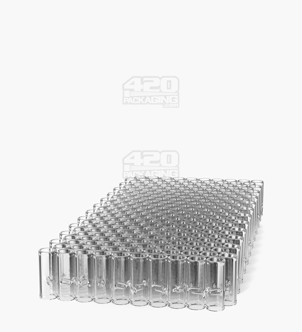 Clear 12mm Notched Glass Smoking Filter Tips 175/Box