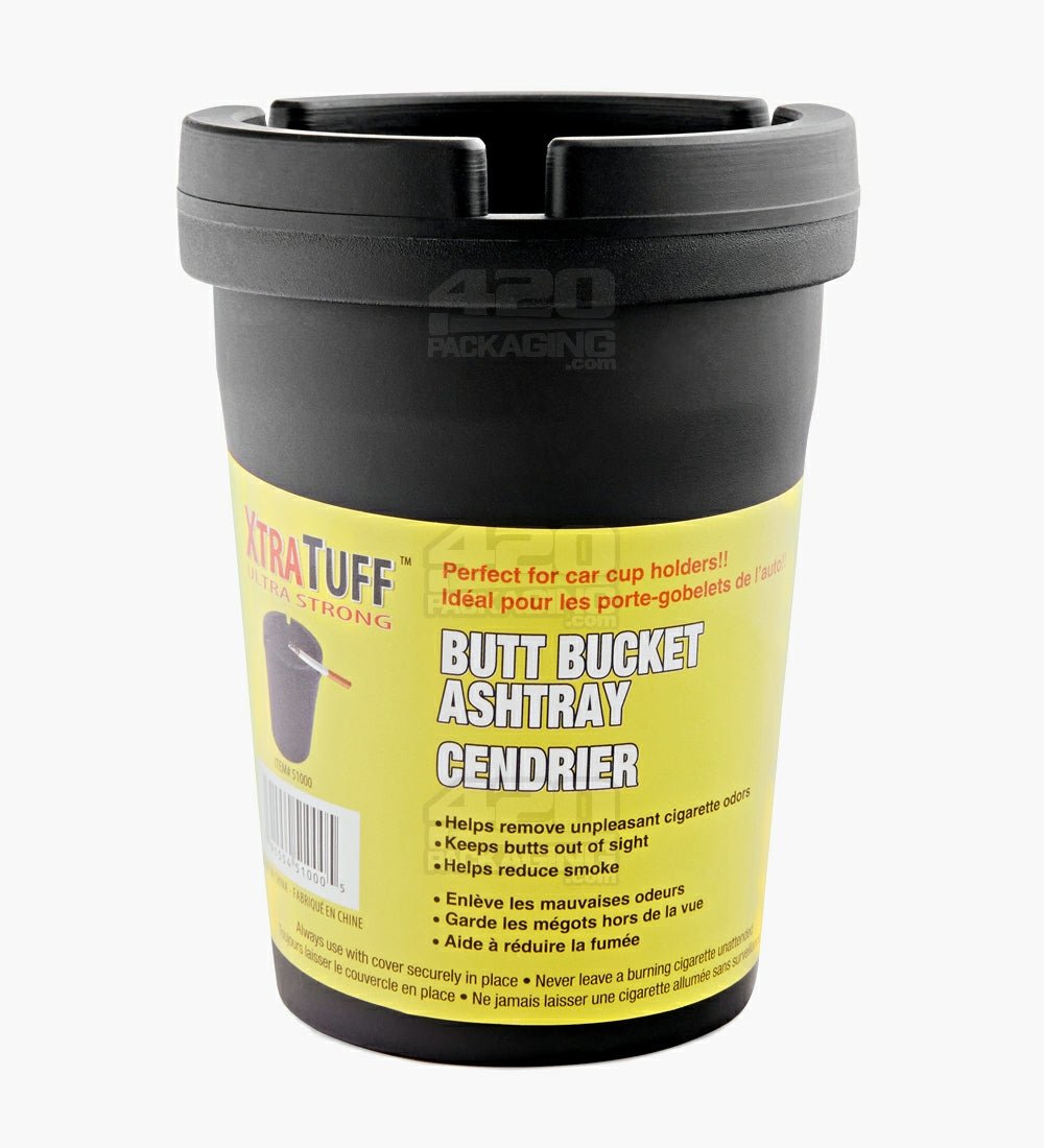 XtraTuff Ultra Strong Butt Bucket Plastic Ash Tray - Black - 1