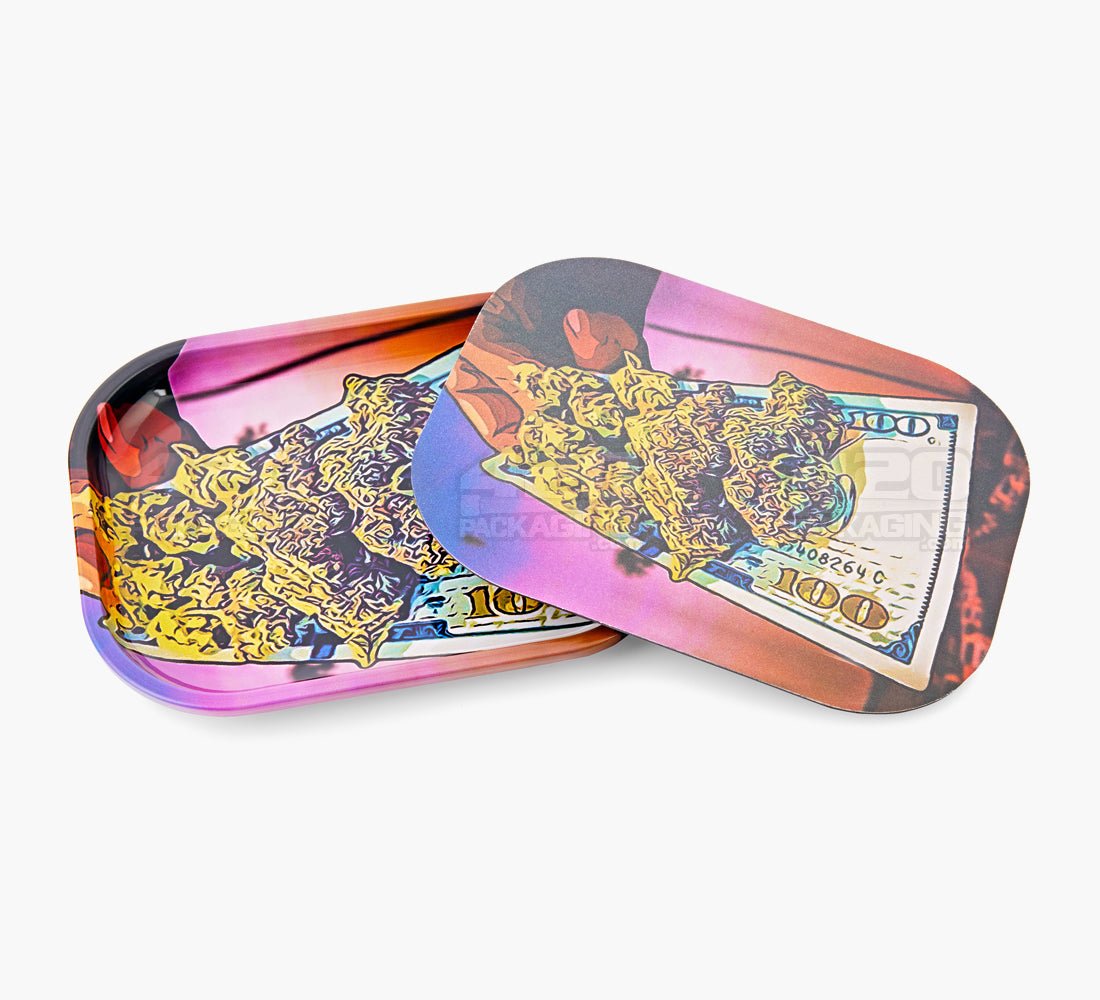 Nug Money Mini Rolling Tray w/ Magnetic Cover - 5