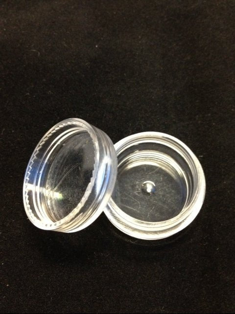 2 dram Polystyrene Jars with Lids 1000 pcs - 1