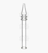 Full Quartz Nectar Collector Dab Pipe | 5in Long - 10mm Attachment - Clear - 1
