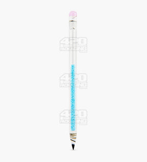 Confetti Frit Pointed Pencil Dab Tool w/ Swirl Tip | 6in Long - Glass - Assorted - 4