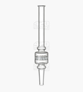 Honeycomb Percolator Dab Straw | 6in Long - Glass - Clear - 1