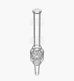 Honeycomb Percolator Dab Straw | 6in Long - Glass - Clear - 2