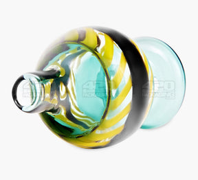 30mm Striped & Swirl Bubble Glass Carb Cap - Assorted - 3