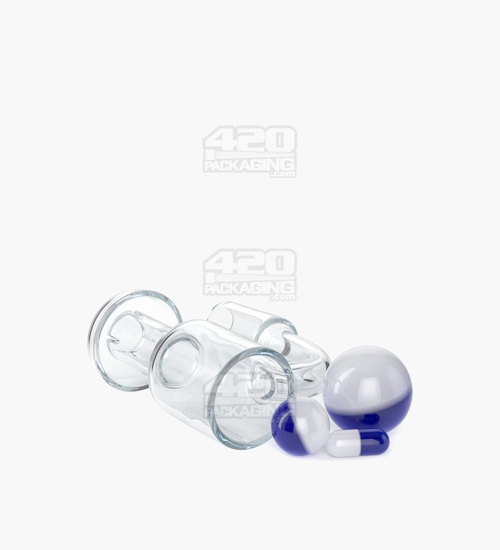 Assorted Quartz Banger Nail Terp Slurper Set w/ Eyeball Pearl & Carb Cap | 14mm - 90 Degree - Male - 12