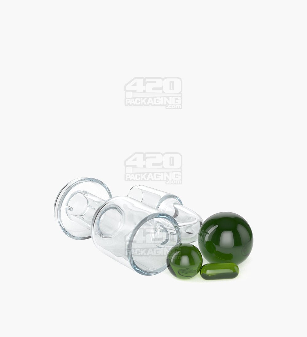 Assorted Quartz Banger Nail Terp Slurper Set w/ Eyeball Pearl & Carb Cap | 14mm - 90 Degree - Male - 18