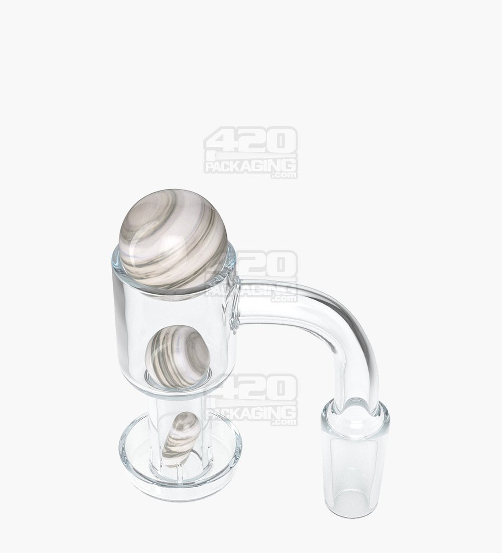 Assorted Quartz Banger Nail Terp Slurper Set w/ Eyeball Pearl & Carb Cap | 14mm - 90 Degree - Male - 2