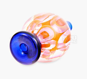Fumed & Trapped Swirl Bubble Carb Cap | 25mm - Glass - Assorted - 5