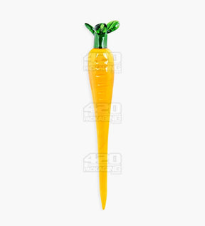 5" Orange Glass Pointed Carrot Dabber Tool - 1
