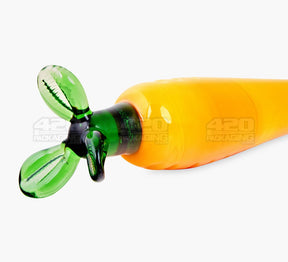 5" Orange Glass Pointed Carrot Dabber Tool - 2