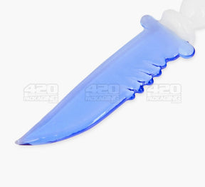 5" Assorted Glass Hunting Knife Pendant Dabber Tool w/ Necklace Strings - 4