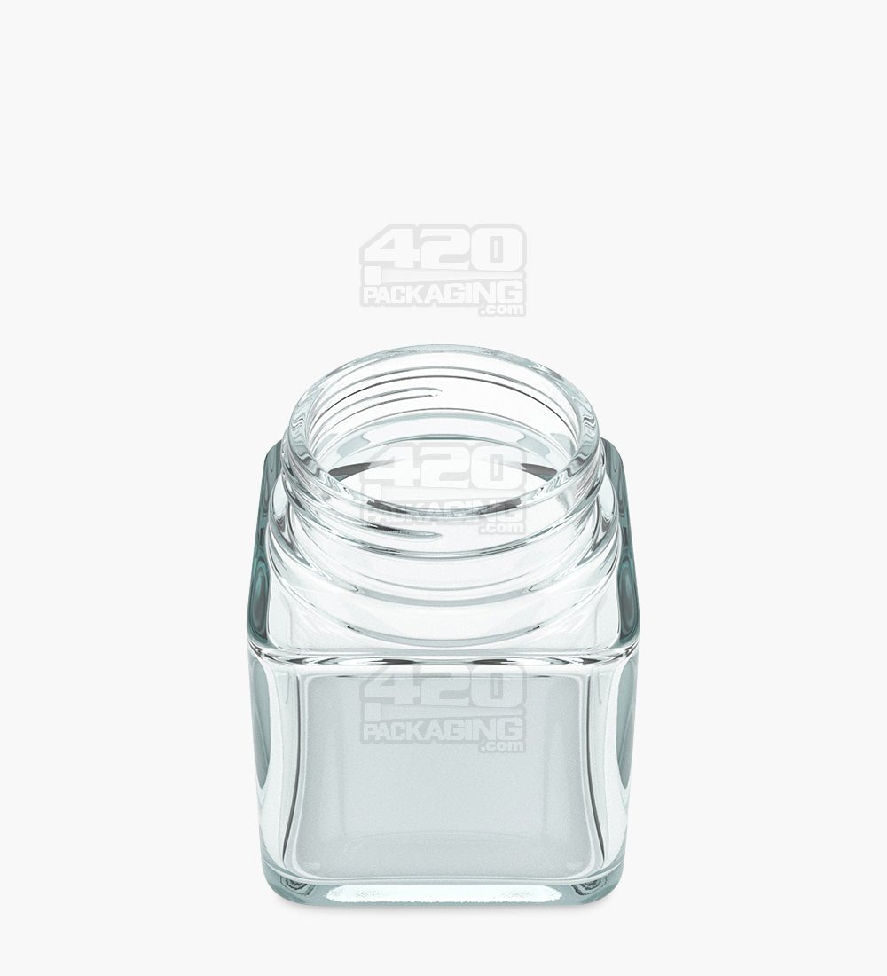 3oz Square Clear Glass Jars 80/Box - 3