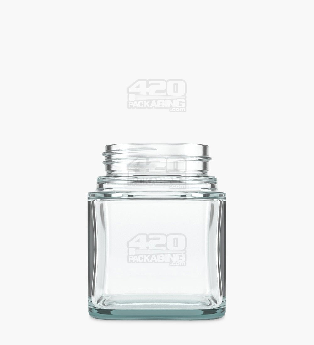 3oz Square Clear Glass Jars 80/Box - 1