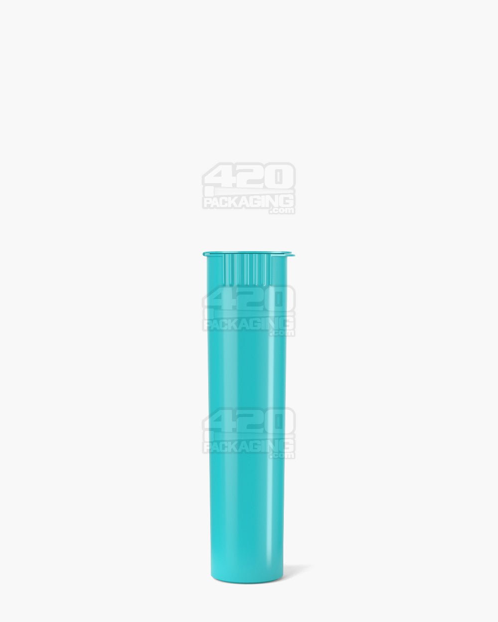 84mm Teal Opaque Child Resistant Pop Top Pre-Roll Tubes 1000/Box - 2