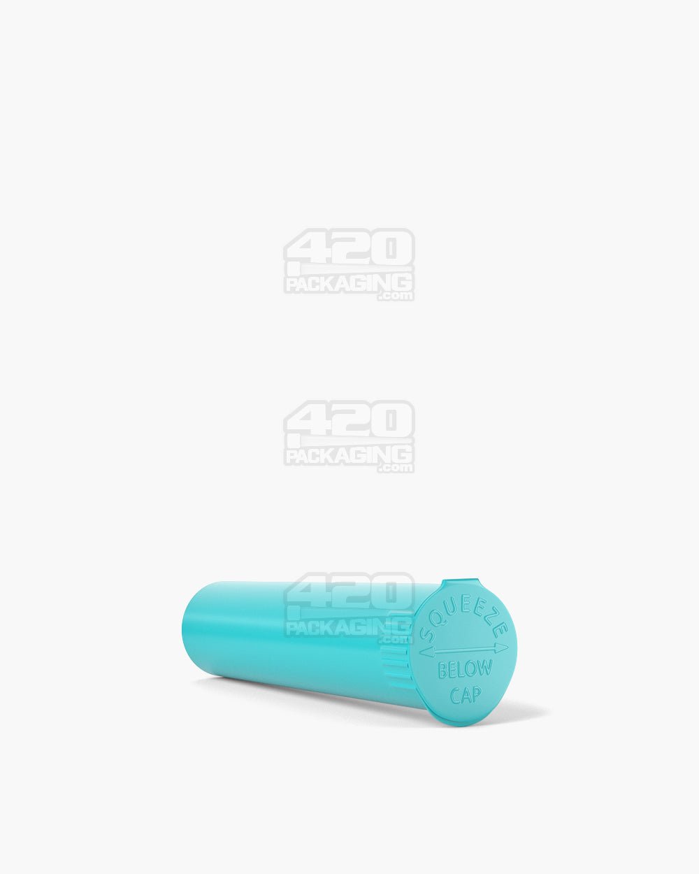 84mm Teal Opaque Child Resistant Pop Top Pre-Roll Tubes 1000/Box - 3