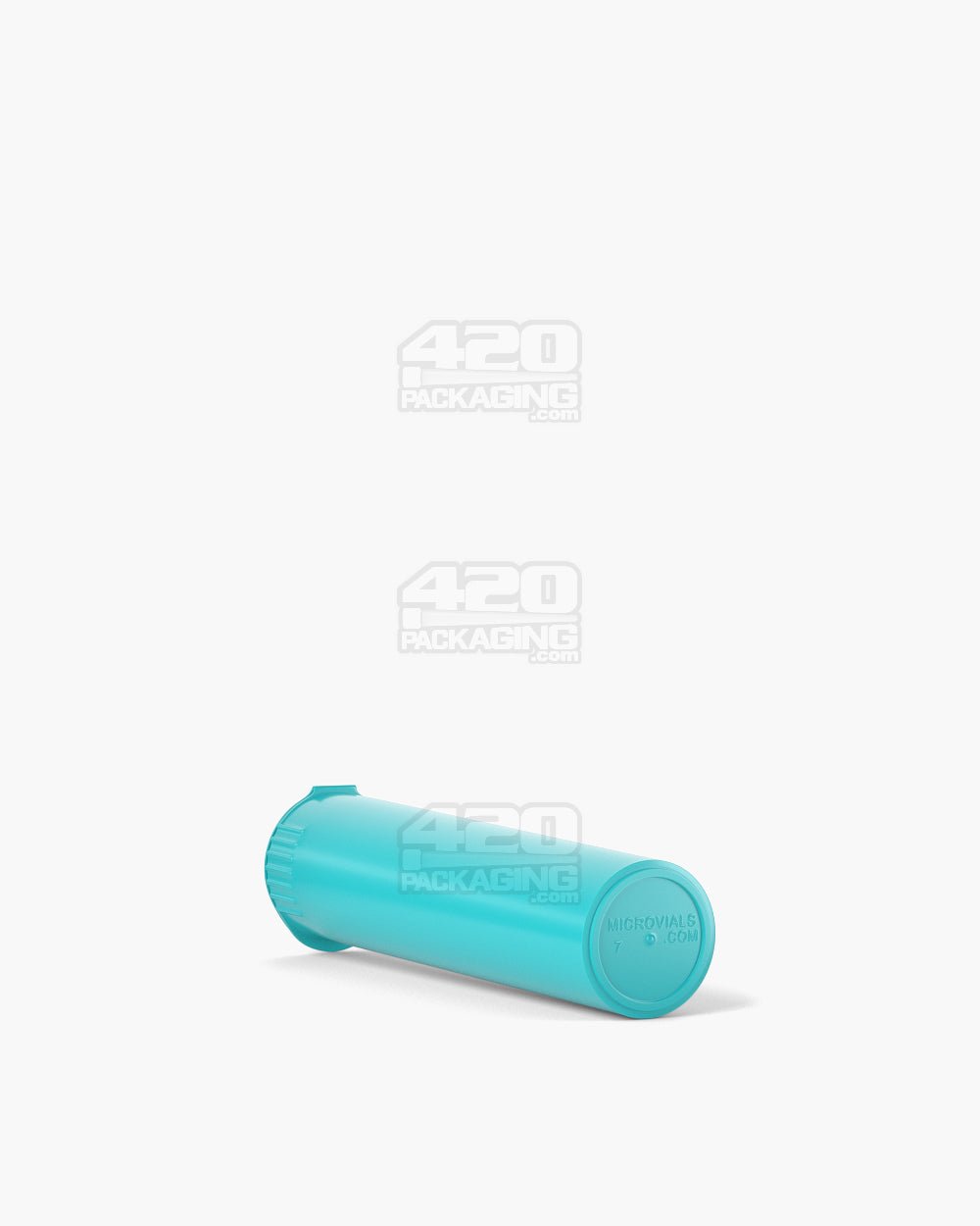 84mm Teal Opaque Child Resistant Pop Top Pre-Roll Tubes 1000/Box - 4