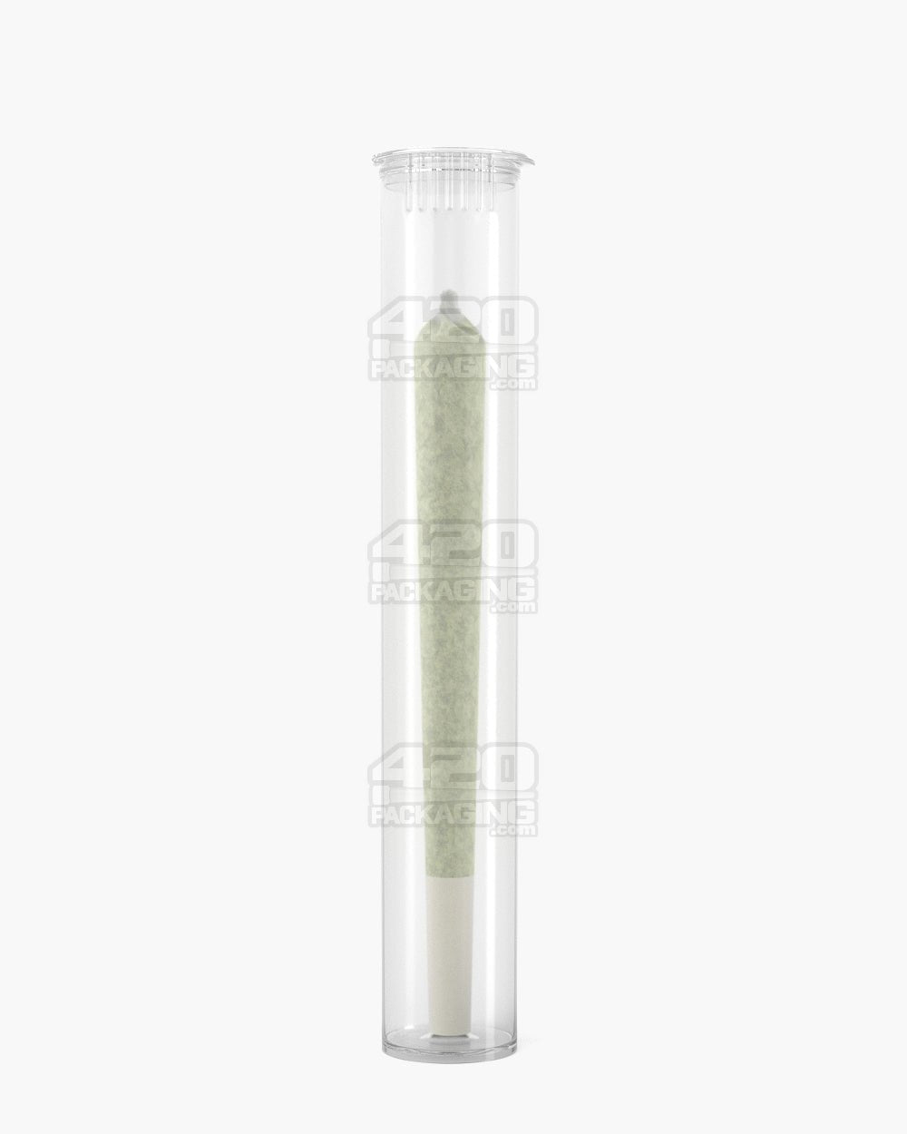116mm Pollen Gear Clear Transparent Child Resistant Pop Top Plastic Snap Cap Pre-Roll Tubes 1008/Box - 3