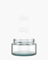 3oz Pollen Gear Kolossus Straight Sided 62mm Clear Glass Jars 60/Box - 1