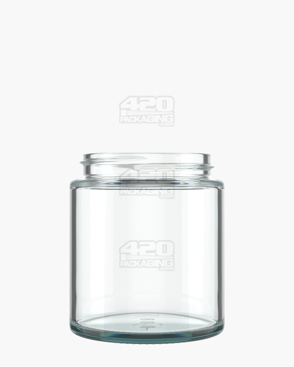 8oz Pollen Gear Kolossus Straight Sided 62mm Clear Glass Jars 60/Box - 1