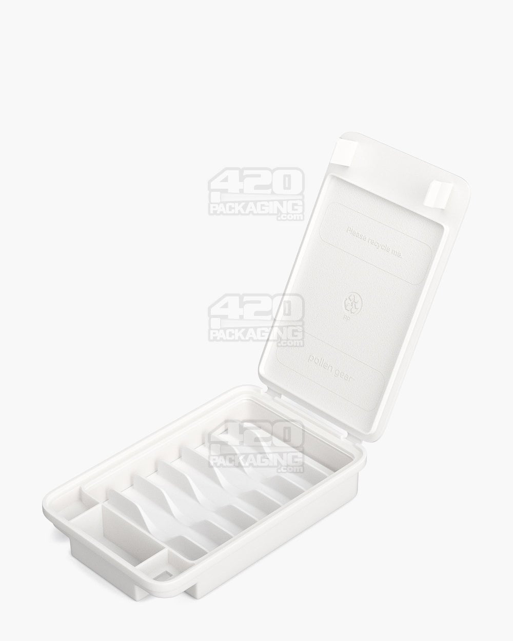 25mm Pollen Gear SnapTech Medium White Plastic Insert Tray Foam 2000/Box - 6