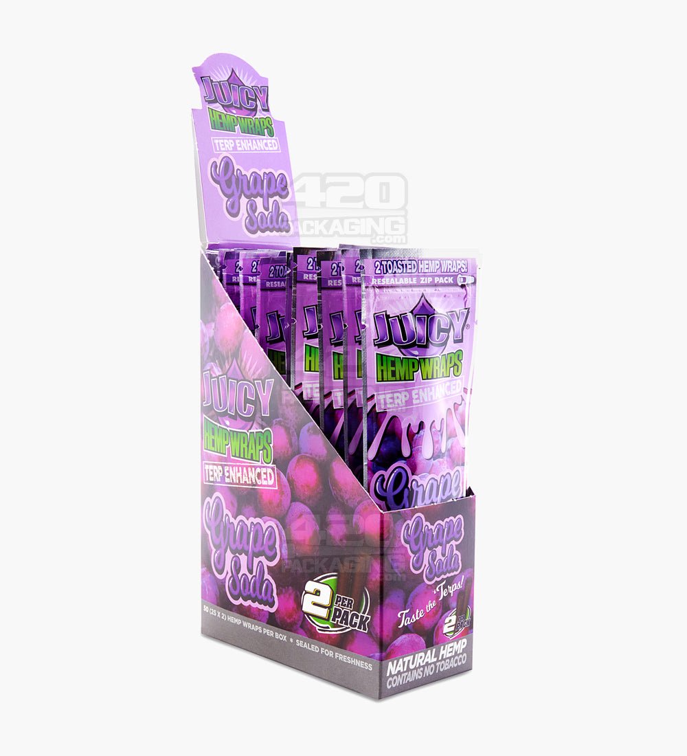 Juicy Jay's Retail Grape Soda Natural Hemp Wraps