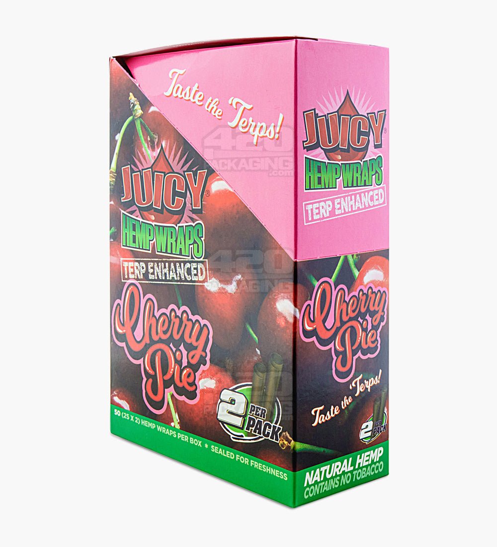 Juicy Jay's Cherry Pie Terpene Enhanced Natural Hemp Wraps 25/Box - 4